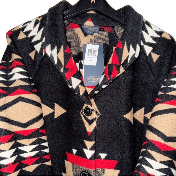 NEW! Pendleton Rock Point Archive Blanket Coat Jacket Western Boho Tribal - Picture 8 of 16